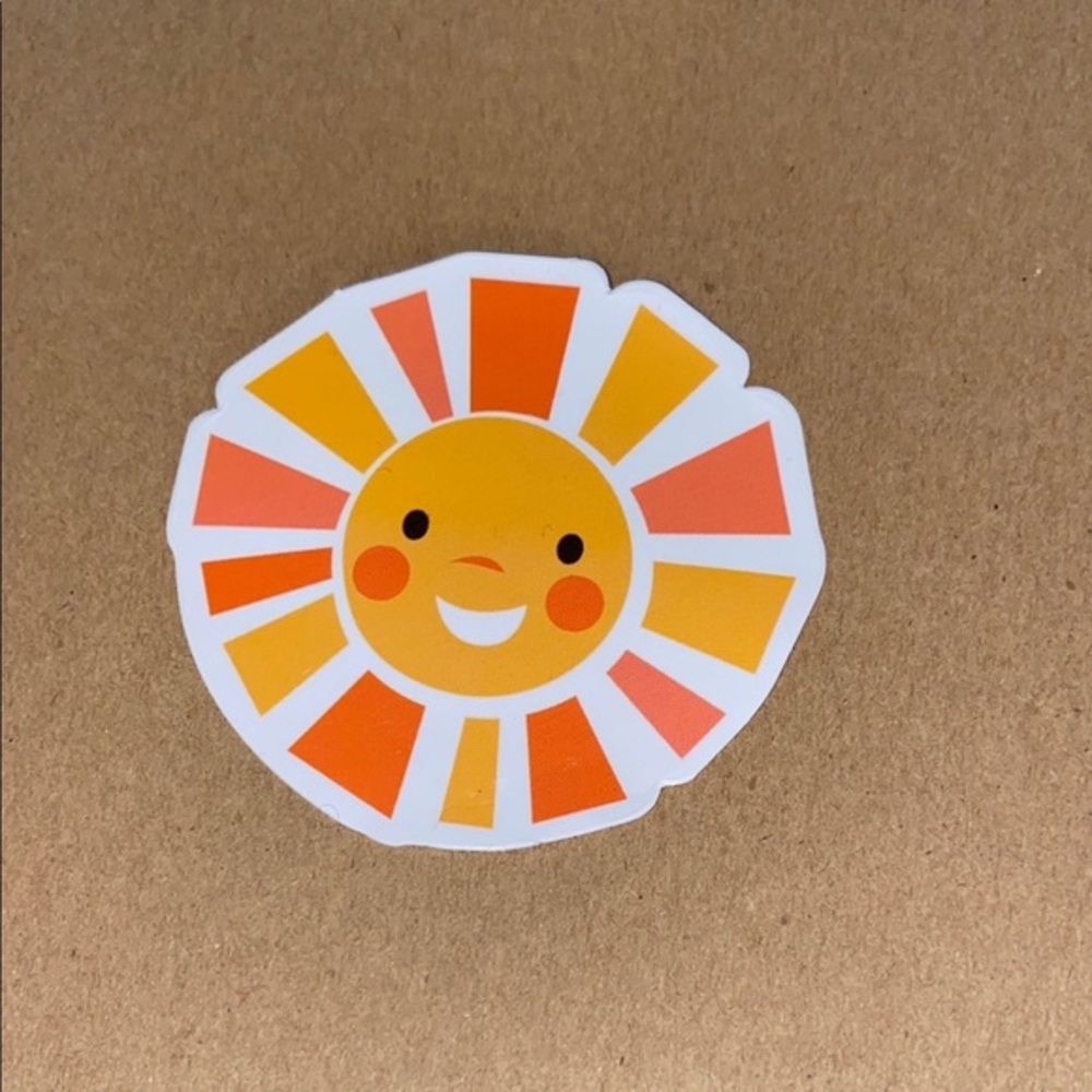 🌈20/$5🌈 Sunshine Sticker with Orange and Yellow Rays